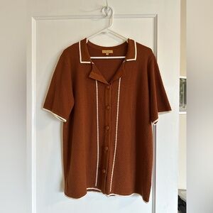Verge Girl knit button up